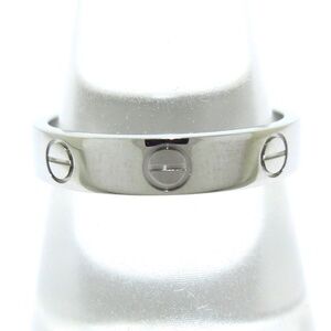 Cartier Love Wedding Band Ring White Gold Sz 53